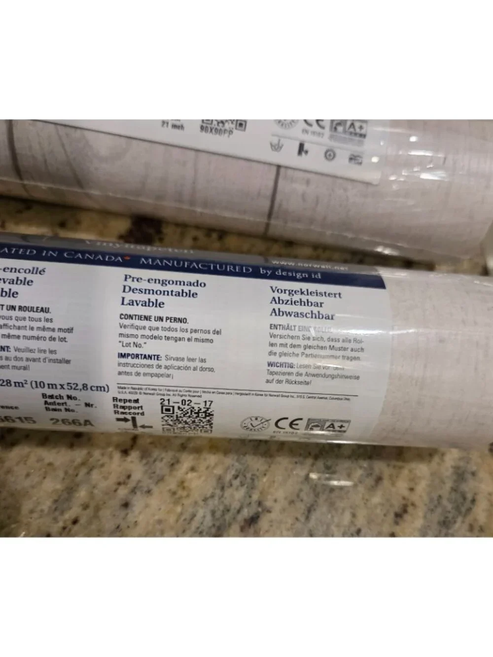 2 Rolls Norwall CK36615 Barn Board Bolt Wallpaper Gray Wood Look